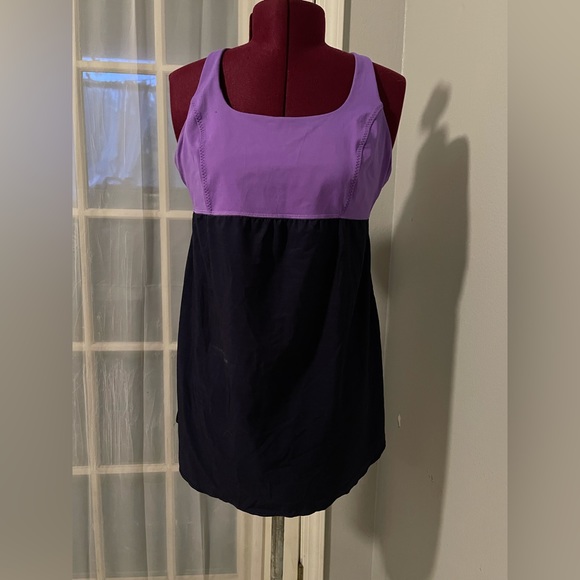 LULULEMON venus tank color inkwell and power purple size 8 - Picture 4 of 8